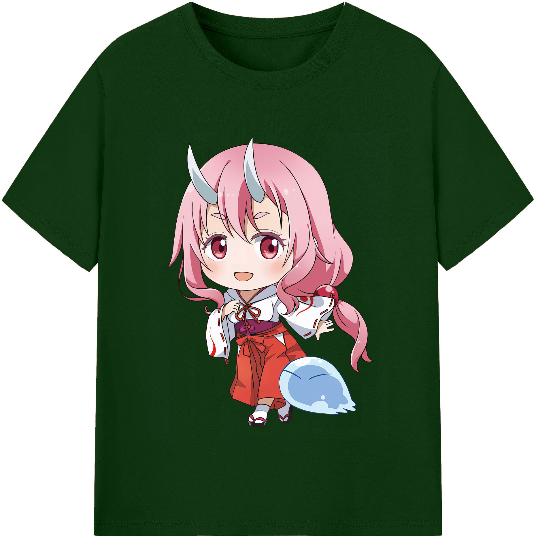 （画像用） 転スラ Regarding Reincarnated to Slime 綿100％半袖Tシャツ（フロントプリント）